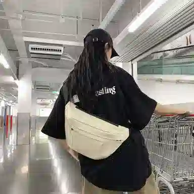 醇龙 尼龙布 男女通用 拉链开合百搭通勤 多色 胸包