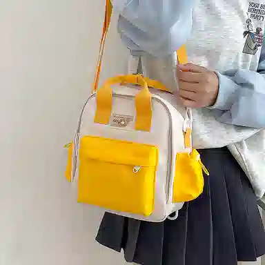 醇龙 小型韩系轻便百搭出游多用小众外出休闲 手提包单肩斜挎包 尼龙 双肩包 女款 多色