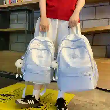 醇龙  休闲简约小众扎染大容量    双肩包  女款