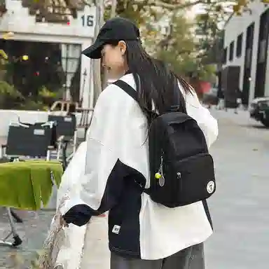 醇龙 日系小型旅行简约学生 尼龙 背包双肩包 女款