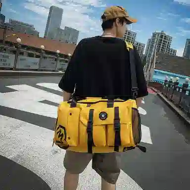 醇龙 休闲简约多功能干湿分离旅游时尚百搭 牛津复合布 旅行包 常规 男女同款情侣款 黑/卡其/红/粉/紫/黄/青绿/牛仔蓝/军绿