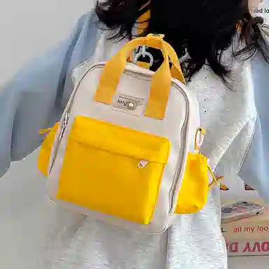 醇龙 小型韩系轻便百搭出游多用小众外出休闲 手提包单肩斜挎包 尼龙 双肩包 女款 多色