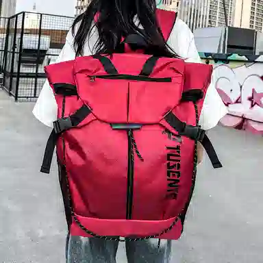 茵初 大容量运动训练篮球背包休闲旅行书包 牛津布 双肩包 常规 男女同款情侣款 多色