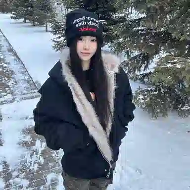 桴生 美式座山雕设计感连帽保暖毛领痞帅宽松加绒加厚舒适通勤百搭工装休闲棉服 男女同款
