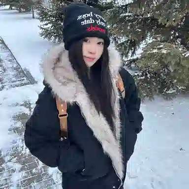 桴生 美式座山雕设计感连帽保暖毛领痞帅宽松加绒加厚舒适通勤百搭工装休闲棉服 男女同款