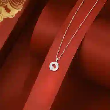 【纯银999 | 三生有杏】 赛菲尔 小众设计经典百搭学生日常高级感简约精致轻奢极简通勤约会温柔气质可调节锁骨链 足银 项链 女款