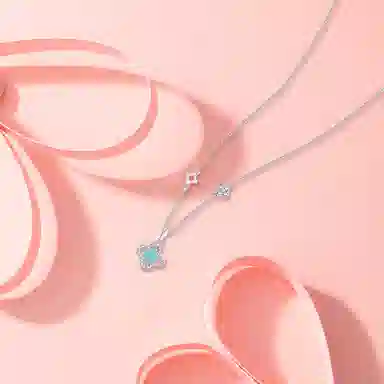 【纯银999】 赛菲尔 四叶草 小众设计经典百搭学生日常简约高级感精致轻奢转运约会通勤温柔气质可调节 足银 项链 女款