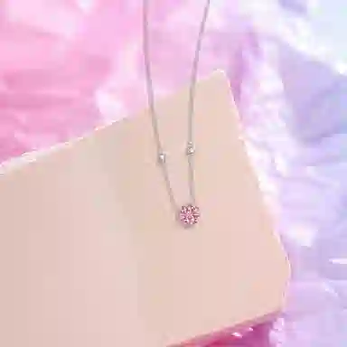 【纯银999】 赛菲尔 四叶草 小众设计经典百搭学生日常高级感简约精致轻奢转运约会通勤温柔气质可调节锁骨链 足银 项链 女款