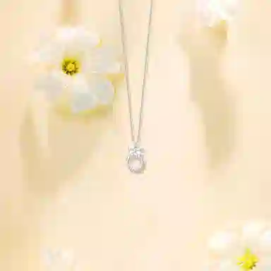 【纯银999】 赛菲尔 星月系列 经典设计百搭小众精致高级感简约轻奢时尚学生日常通勤约会温柔气质可调节锁骨链 足银 项链 女款
