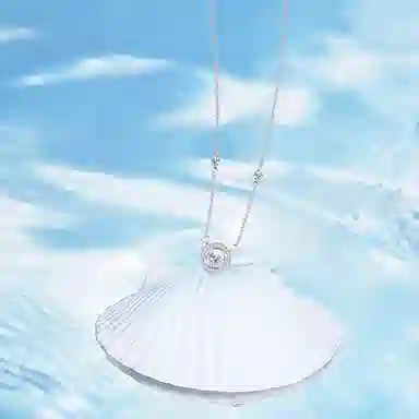 【纯银999】 赛菲尔 莫比乌斯 小众设计百搭经典高级感学生日常精致简约轻奢转运约会通勤温柔气质可调节锁骨链 足银 项链 女款