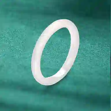 赛菲尔 香槟白月光荔枝冻冰年轻款 新中式国潮经典传承高级感设计 正圈平安镯 新中式国潮古风浅香槟 玉髓 手镯 女款