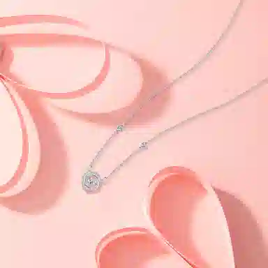 【纯银999】 赛菲尔 莫比乌斯 小众设计百搭经典高级感学生日常精致简约轻奢转运约会通勤温柔气质可调节锁骨链 足银 项链 女款