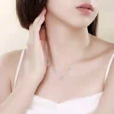 【纯银999】 赛菲尔 羽你相伴 设计小众经典百搭高级感日常精致简约时尚轻奢通勤温柔气质可调节锁骨 足银 项链 女款