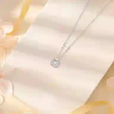【纯银999】 赛菲尔 羽你相伴 设计小众经典百搭高级感日常精致简约时尚轻奢通勤温柔气质可调节锁骨 足银 项链 女款