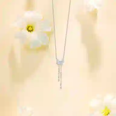 【纯银999】 赛菲尔 蝴蝶 小众设计经典百搭学简约高级感精致轻奢极简约会通勤温柔气质可调节#好运 足银 项链 女款