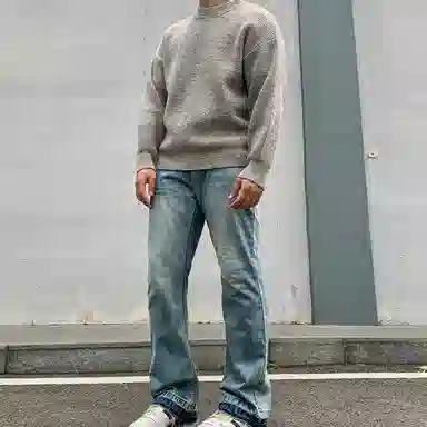 ANYWEARLAB 3D Cut Knit Crewneck
