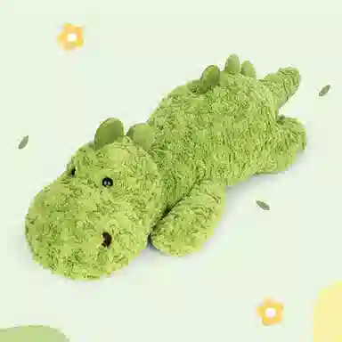 柏文熊 趴姿刷花龙 玩偶 毛绒公仔