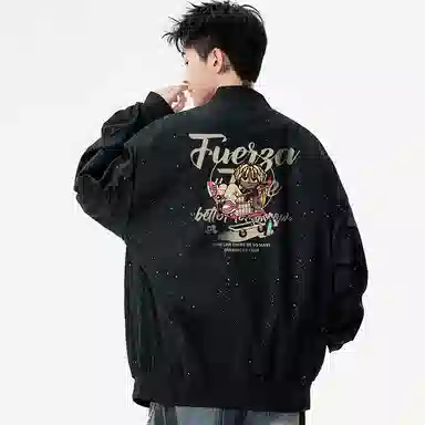 FUERZA Skateboard Print Jacket