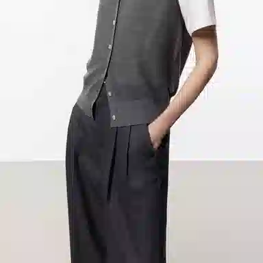 MOCO Pleated Casual Pants Deep Gray