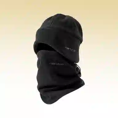 南极人 冬季加绒骑行防寒德绒保暖脖套护颈户外骑车登山滑雪面罩防风护耳 加厚 帽子 男款