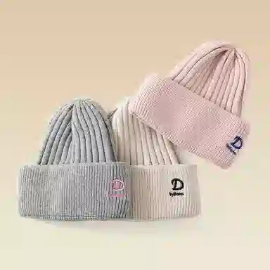 南极人 保暖防风护耳毛线针织帽宽松大脸显脸小堆堆帽韩版 秋冬款 绒线帽 女款