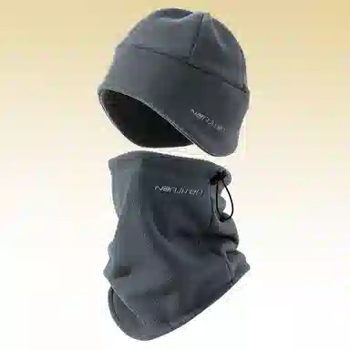 南极人 冬季加绒骑行防寒德绒保暖脖套护颈户外骑车登山滑雪面罩防风护耳 加厚 帽子 男款