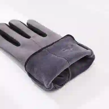 南极人 冬季骑行防寒户外骑车开车加绒加厚防风抗寒可触屏德绒 秋冬款 保暖手套 男款