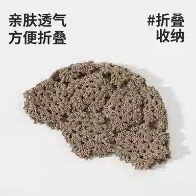 南极人 日系镂空针织勾花套头帽子复古气质显脸小透气包头帽云南旅游海边度假拍照文艺氛围感百搭 薄款 瓜皮帽 女款