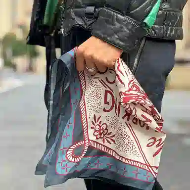 滚烫时光 纯棉西部牛仔阿美咔叽复古 方巾头巾发饰 男女同款情侣款