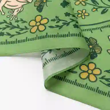 滚烫时光 绿色小鹿 棉 头巾 男女同款情侣款