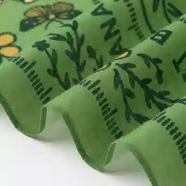 滚烫时光 绿色小鹿 棉 头巾 男女同款情侣款