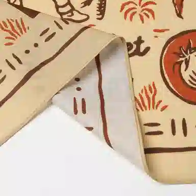 滚烫时光 纯棉西部女郎印花方巾 头巾 男女同款情侣款