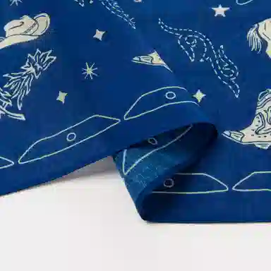 滚烫时光 牛仔元素 棉 头巾 男女同款情侣款