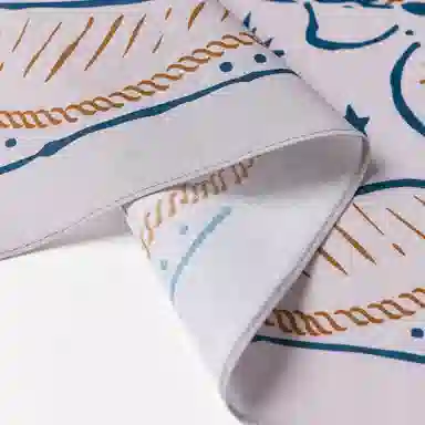 滚烫时光 复古森林露营印花方巾 纯棉 头巾 男女同款情侣款