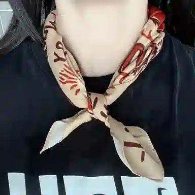 滚烫时光 纯棉西部女郎印花方巾 头巾 男女同款情侣款