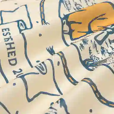 Rolling Time West Wild Vintage Scarf