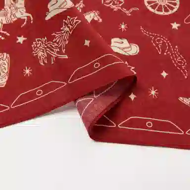 滚烫时光 牛仔元素 棉 头巾 男女同款情侣款