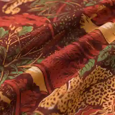 Hot Time Vintage Leopard Print Scarf