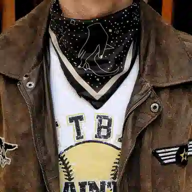 滚烫时光 纯棉星座图印花 棉 头巾 男女同款情侣款