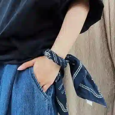 滚烫时光 牛仔靴 棉 头巾 男女同款情侣款