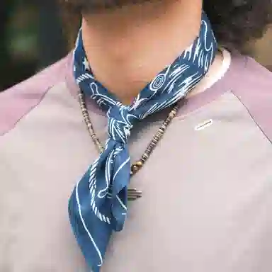 滚烫时光 蓝洋航海 棉 头巾 男女同款情侣款