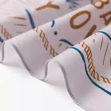 滚烫时光 复古森林露营印花方巾 纯棉 头巾 男女同款情侣款