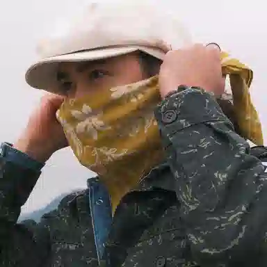 滚烫时光 森林繁花 棉 头巾 男女同款情侣款