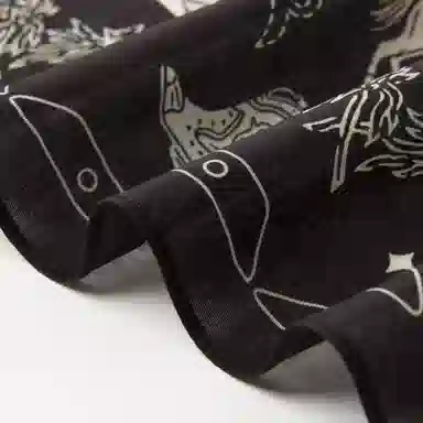 滚烫时光 牛仔元素 棉 头巾 男女同款情侣款