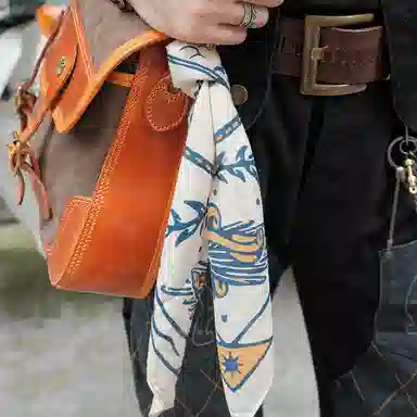 Rolling Time West Wild Vintage Scarf