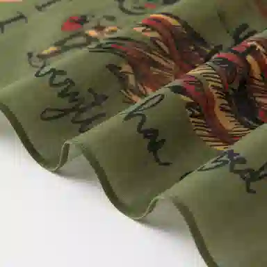 滚烫时光 仙人掌与吉他 棉 方巾头巾领巾 男女同款情侣款