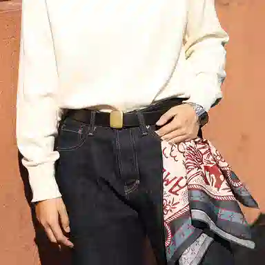滚烫时光 纯棉西部牛仔阿美咔叽复古 方巾头巾发饰 男女同款情侣款