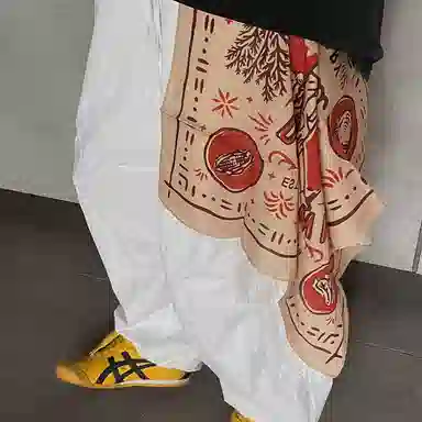 滚烫时光 纯棉西部女郎印花方巾 头巾 男女同款情侣款