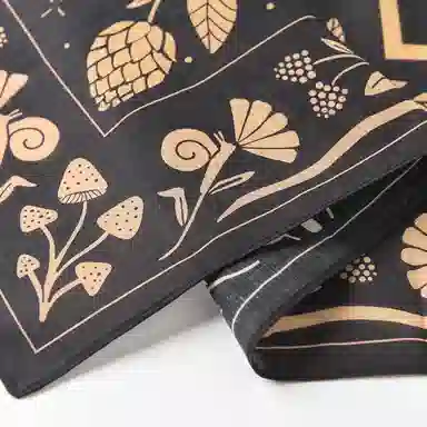 滚烫时光 纯棉美式复古西部风格方巾 头巾 男女同款情侣款