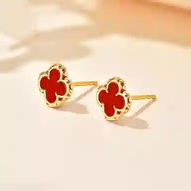 Ai De Promise Clover Stud Earrings